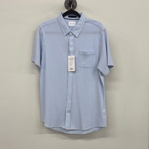 7 Diamonds Light Blue Gingham Shirt